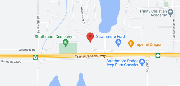 map of 111 STRATHMORE LAKES CM